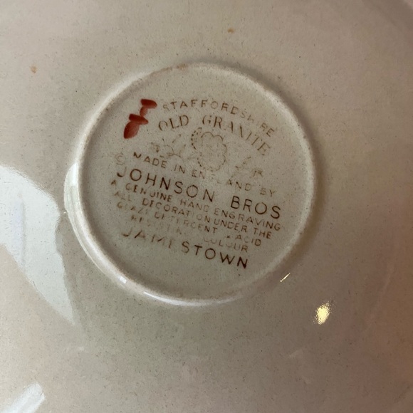Vintage Staffordshire Old Granite Saucer by Johnson Bros Made in England - Picture 3 of 4